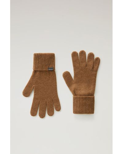 Woolrich Gloves In Pure Cashmere - Natural