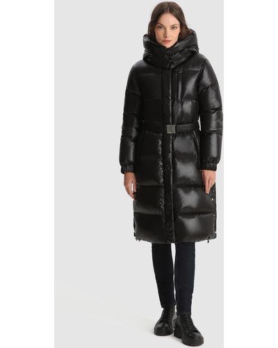 Woolrich Aliquippa Long Parka With Removable Hood - Black