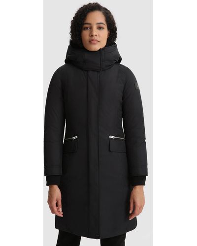 Woolrich Mahan Parka With Removable Hood - Black