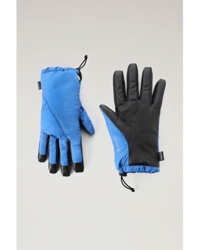 Woolrich Gore-tex Tech Glove With Drawcord- Elmer / - Blue