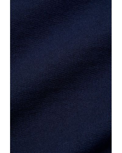 Woolrich Sweatshirt aus reiner Baumwolle mit halbem Reißverschluss - Blau