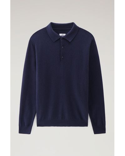 Woolrich Cashmere Luxe Long Sweater - Blue