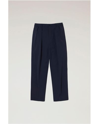Woolrich Pants In Stretch Cordura Fabric - Blue