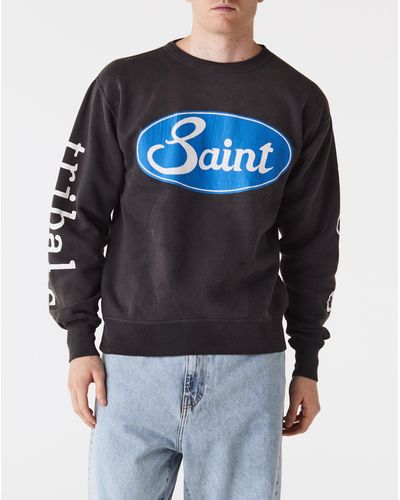 Saint Michael 'CLF' Relaxed Fit Wool Sweater | RADPRESENT M / Black / Knit