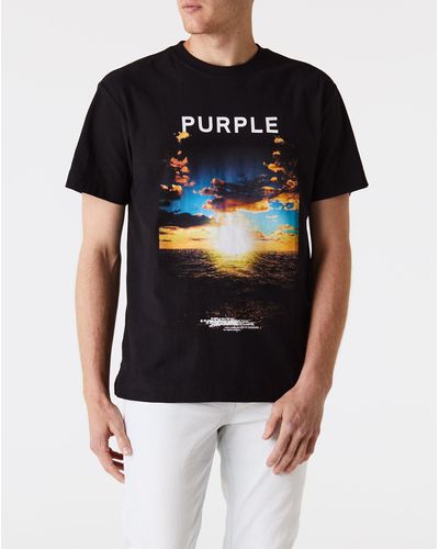 Purple Brand Textured Jersey T-shirt - Black