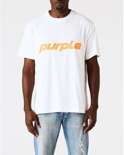 Purple Brand Textured Jersey T-shirt - White