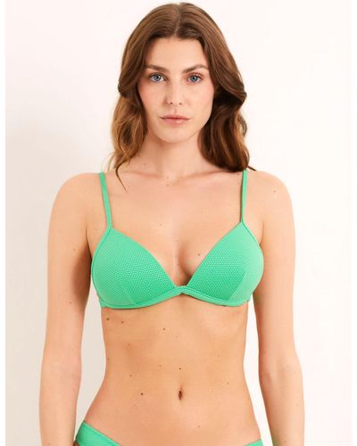 Yamamay Triangolo push up costume - Textured - Verde