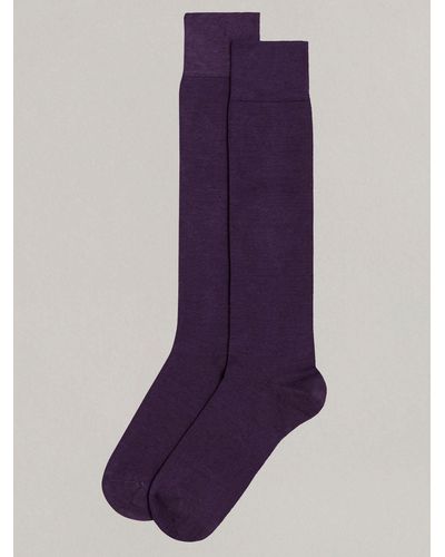 Yamamay Calze lunghe uomo - Basic con Cashmere - Viola