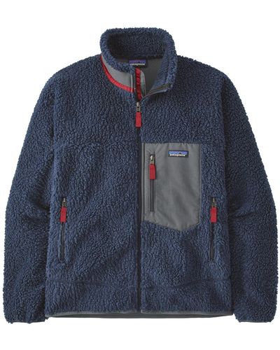 Patagonia Classic Retro-x Fleece New Navy W/wax Red Jacket - Blue