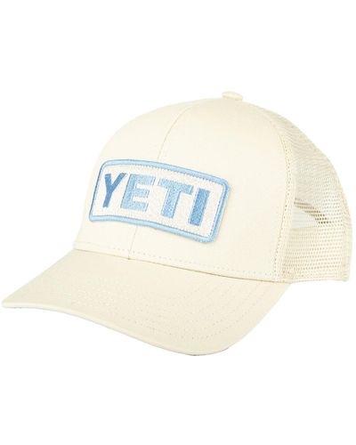 YETI Camo Logo Badge Low Pro Trucker Hat Beige - KHAKI
