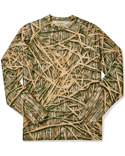 Filson Long Sleeve Barrier T-shirt Shadow Grass - Multicolour