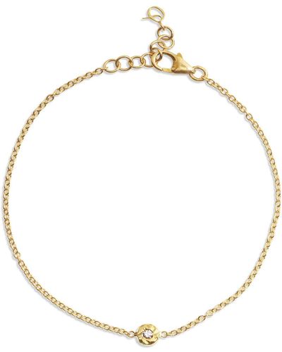 Octavia Elizabeth Diamond Nesting Gem Yellow Gold Bracelet - Metallic