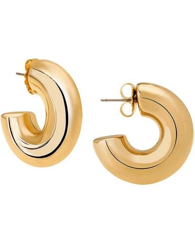 Janis Savitt Oprah's Favorite Yellow Gold Small Hoop Earrings - Metallic