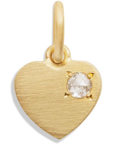 Irene Neuwirth Rose Cut Diamond Love Charm In Yellow Gold - Metallic
