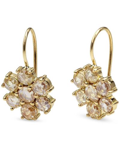 Ileana Makri Diamond Daisy Bloom Yellow Gold Earrings - Metallic