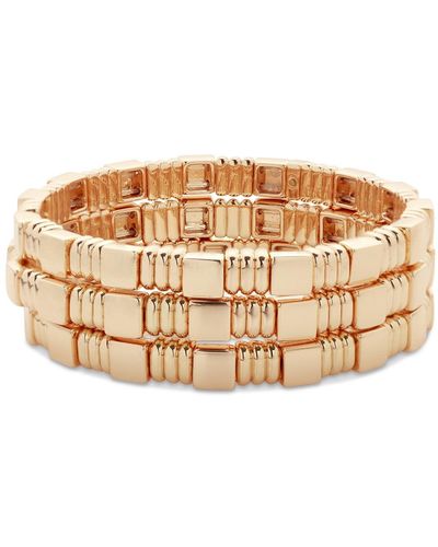 Roxanne Assoulin Golden Rule Block Party Set Of 3 Bracelets - Natural