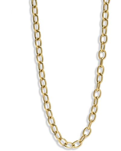 Cathy Waterman Oval Link Yellow Gold Chain Necklace - Metallic