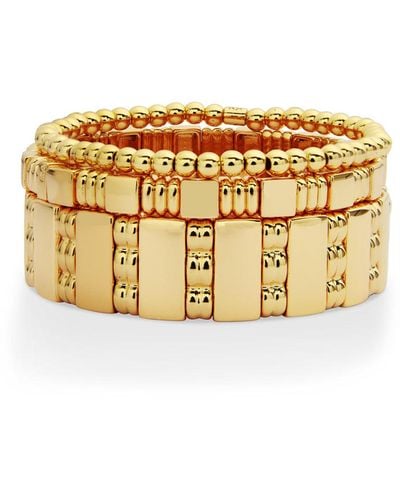 Roxanne Assoulin Golden Rule Set Of 3 Bracelets - Metallic