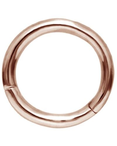 Maria Tash 6.5mm High Polish Single Rose Gold Hoop Earring - Metallic