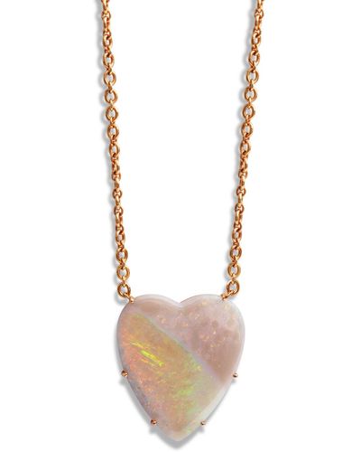Irene Neuwirth 22.32 Carat Opal Heart Necklace - Metallic
