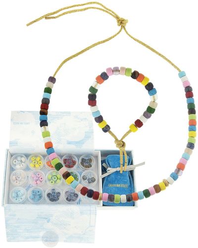 Carolina Bucci Forte Beads Rainbow Necklace And Bracelet Multi Kit - Blue