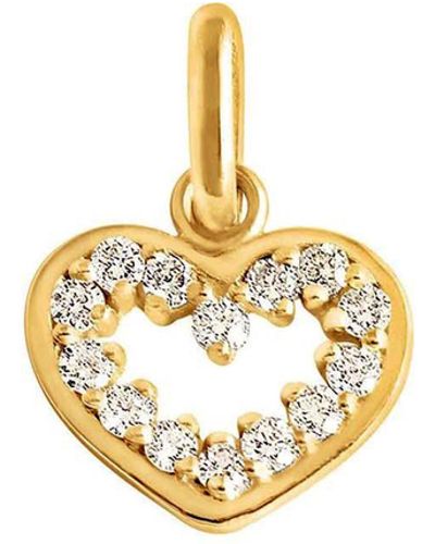 Gigi Clozeau Diamond Heart Supreme Yellow Gold Charm - Metallic
