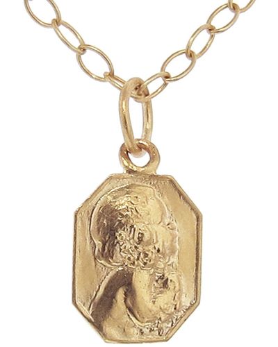 Cathy Waterman Custom Engraved Classic Rose Gold Child Charm - Metallic