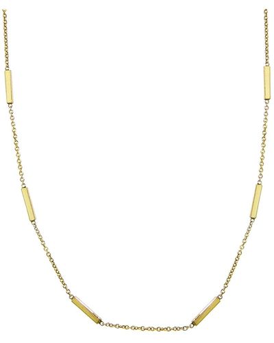 Jennifer Meyer Bar By The Inch Yellow Gold Necklace, 16 - Metallic
