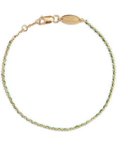 RedLine Aurore Emerald String Yellow Gold Bracelet - Metallic