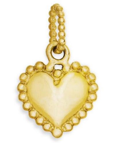 Gigi Clozeau Lucky Heart Yellow Gold Charm - Metallic