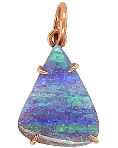 Irene Neuwirth One-of-a-kind Light Boulder Opal Small Rose Gold Charm - Blue