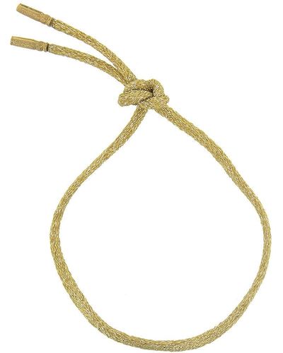 Carolina Bucci Forte Beads Yellow Gold Cord Bracelet - Metallic
