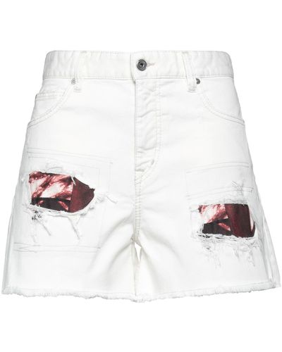 Just Cavalli Shorts Jeans - Bianco