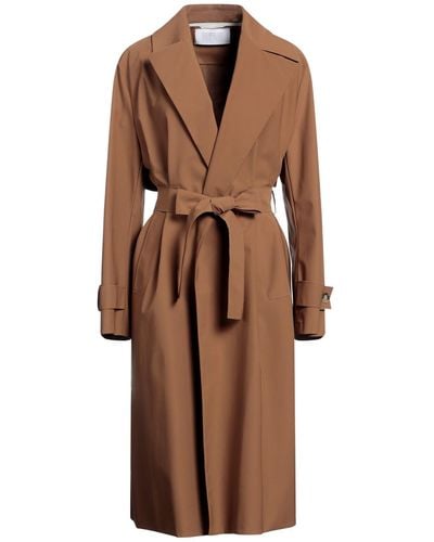 Harris Wharf London Overcoat & Trench Coat - Brown