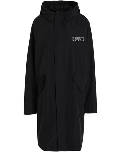 Karl Lagerfeld Lange Jacke - Schwarz