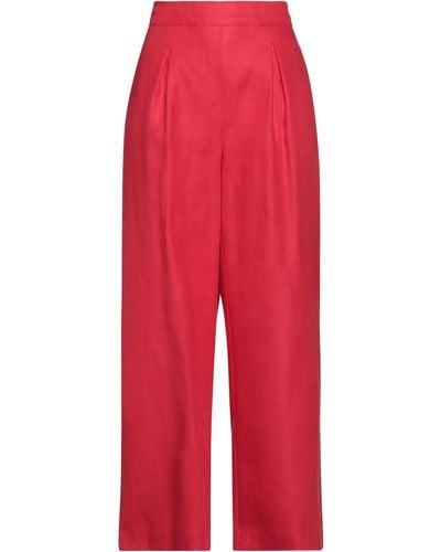 Clips Pants Linen - Red
