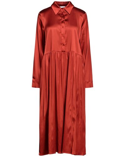 Aglini Midi Dress - Red