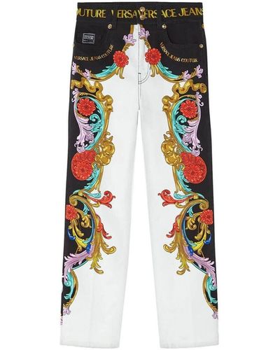 Versace Pantalon en jean - Blanc