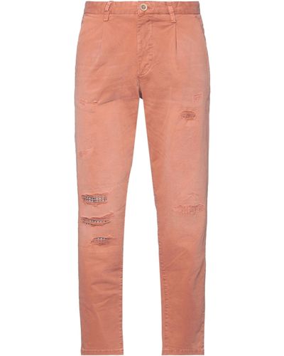 Jack & Jones Pants Cotton, Elastane, Bovine Leather - Multicolor