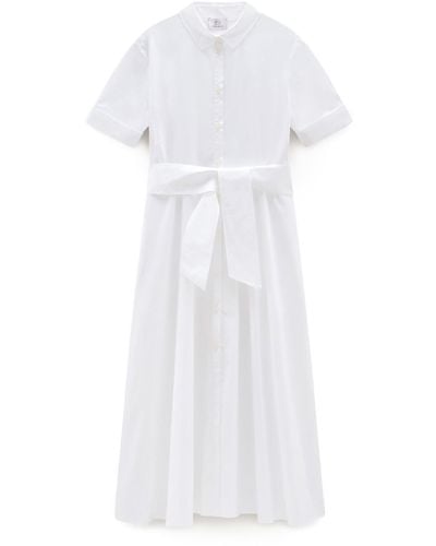 Woolrich Vestido midi - Blanco
