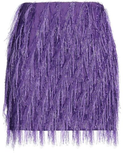Just Cavalli Mini Skirt - Purple