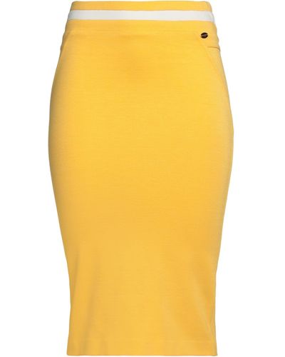 Marani Jeans Midi Skirt - Yellow