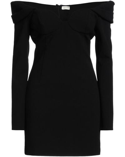 Magda Butrym Mini Dress Virgin Wool, Elastane - Black