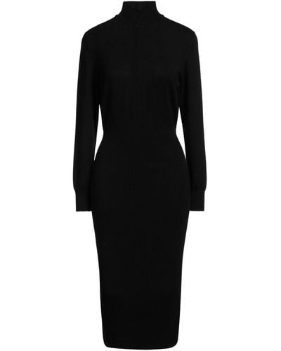 Akris Midi Dress Virgin Wool, Elastane - Black