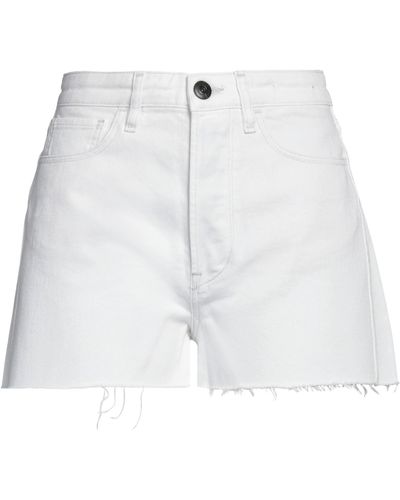 3x1 Denim Shorts - White