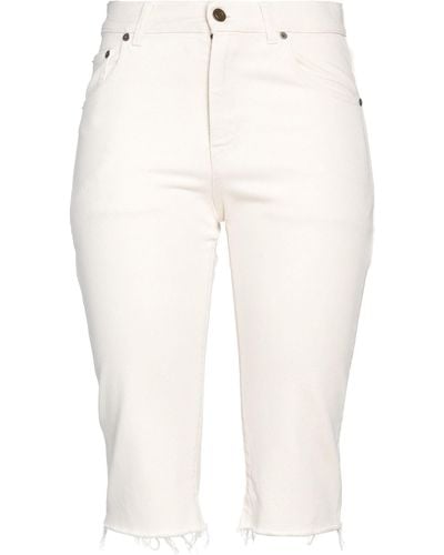 Saint Laurent Cropped Jeans - Weiß