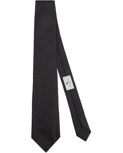 Etro Ties & Bow Ties Silk, Viscose, Metallic Fiber - Gray