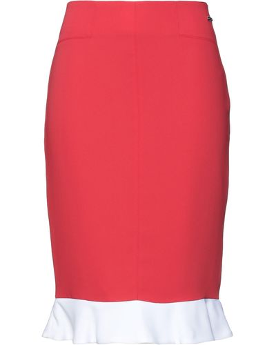 Frankie Morello Midi Skirt - Red