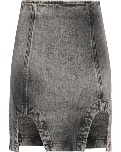 ALESSANDRO VIGILANTE Mini Skirt Cotton - Grey