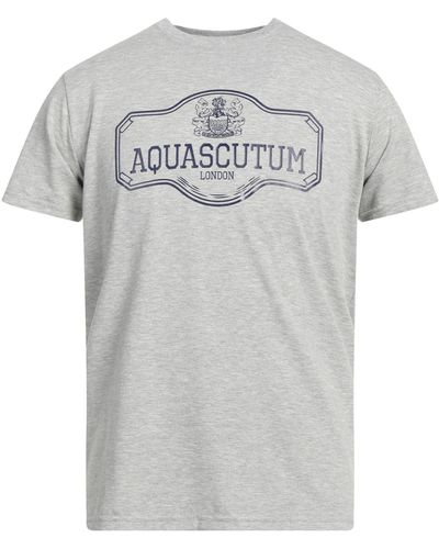 Aquascutum T-Shirt Cotton, Elastane - Gray